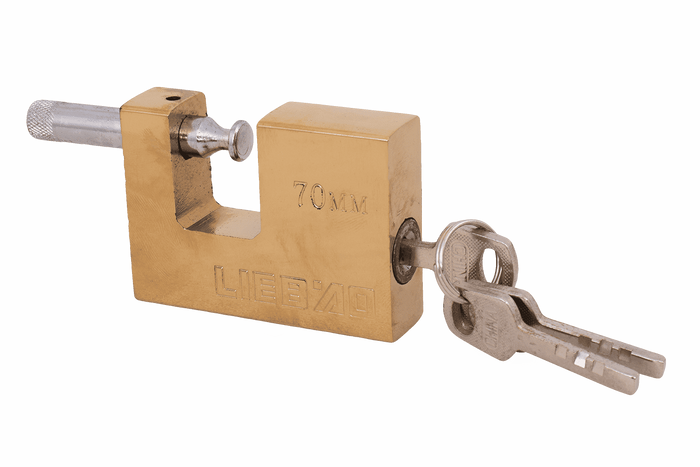 Messing hangslot 70mm HERMON, oordiameter 10mm