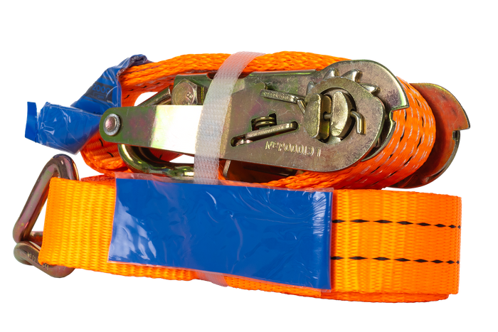 UNITRAILER 5m/35mm/2t oranje transportband met spaninrichting
