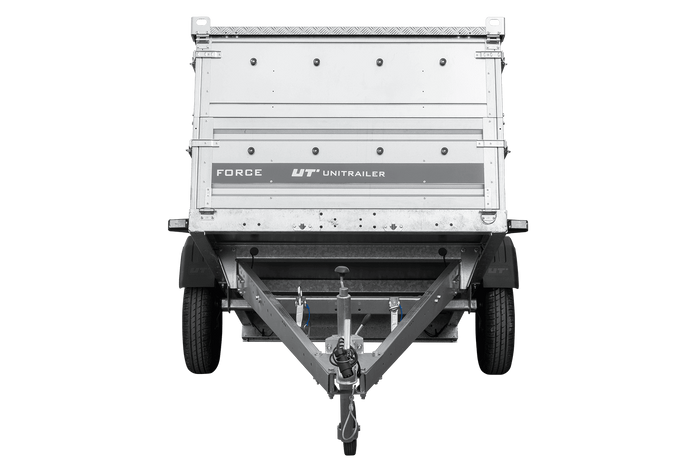 Autotransporter 230x125 UNITRAILER FORCE 230 KIPP met BIS-zijwanden en aluminium afdekking