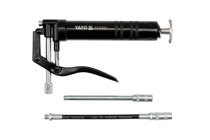 Handmatig vetpistool voor cartridges en zakken YATO YT-0701 met twee opzetstukken 120 ml