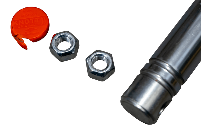 OUTLET KNOTT KF13 oplooprem/remschokdemper voor aanhangwagens van 750-1300 kg