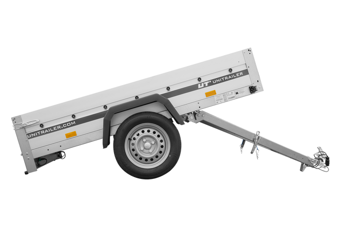 Aanhangwagen met aluminium zijwanden 200x125 Unitrailer Garden 201 KIPP ALU