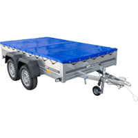 Autoaanhanger 264x150 UNITRAILER GARDEN 265/2 KIPP met H-0 frame en blauwe hoes