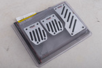 OUTLET Aluminium pedaalcovers met antislip rubber RACE2 PILOT