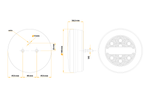FRISTOM FT-113 LED achterlicht, 3 functies, universeel