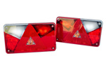 ASPÖCK Multipoint V LED achterlichten, 7 functies links + rechts