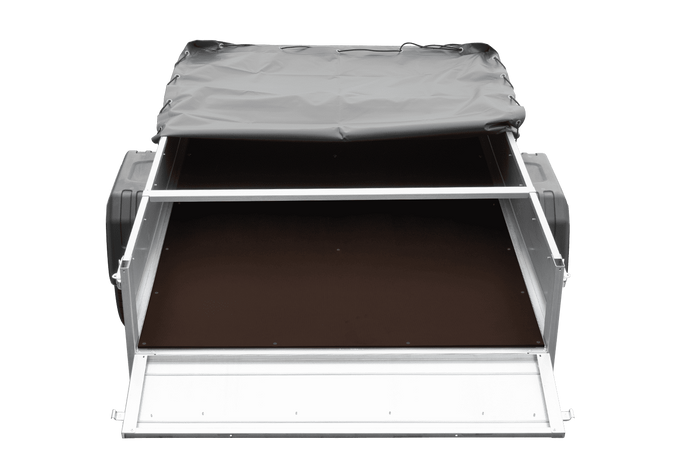 Lichte aanhanger 200x125 UNITRAILER GARDEN 201 KIPP met grijs dekzeil