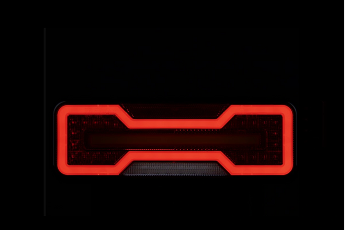 TruckLED L1871+L1872 LED NEON DYNAMIC achterlichten, 0,35 m kabel, 6 functies, links+rechts