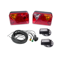 Verlichtingsset: DOBPLAST achterlichten + DOBPLAST LED zijlichten + MANTES 7m 13-PIN kabelboom