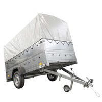 Lichte aanhangwagen 264x125 UNITRAILER GARDEN 264 KIPP met BIS zijwanden, H-800 frame en grijze kap