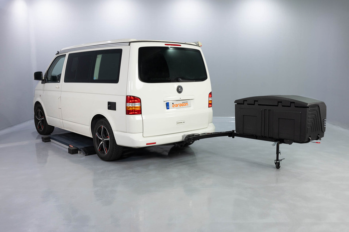 Towbox V3 Camper zwart - bagagebox voor op de trekhaak