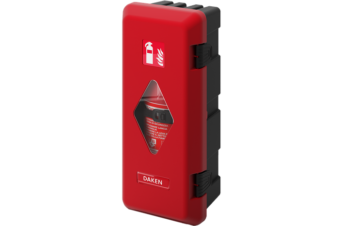 Brandblusserbox 6kg DAKEN 82020 ADAMANT 671x310x247mm rood
