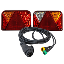 DOBPLAST DPT35 LED achterlichten + MANTES kabelboom 4,1m 13-PIN