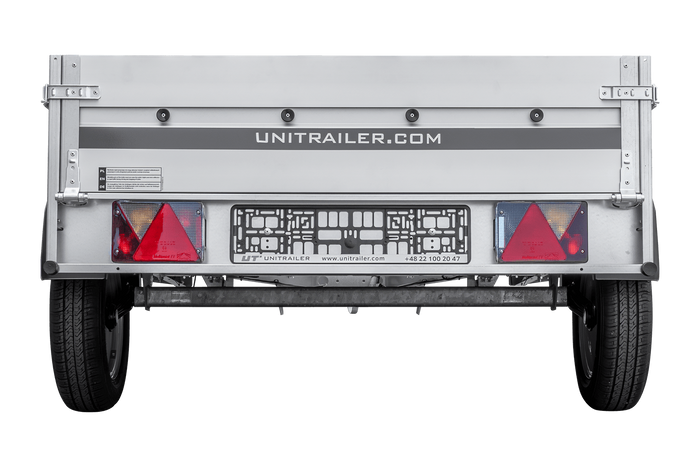 Aanhangwagen met aluminium zijwanden 230x125 Unitrailer Garden 230 KIPP ALU