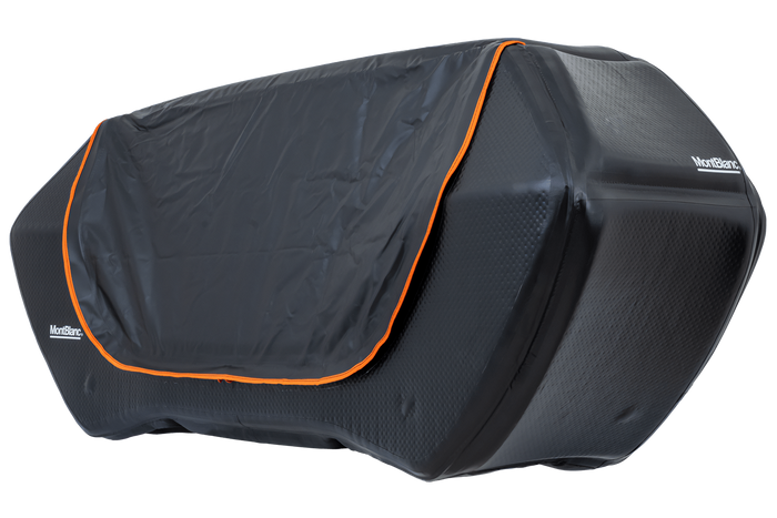 Bagagebox voor Mont Blanc Senja fietsendragers die op de trekhaak worden gemonteerd