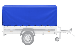 Huifdoek voor aanhanger 230kipp (230x125 en 80 cm stellage)- blauw afdekzeil