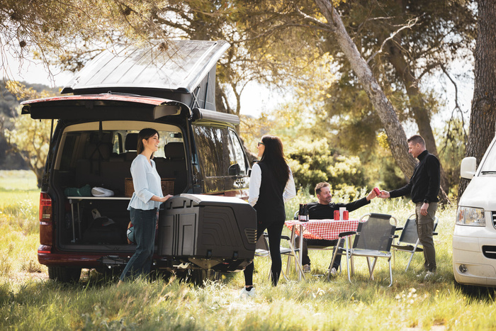 Towbox V3 Camper zwart - bagagebox voor op de trekhaak