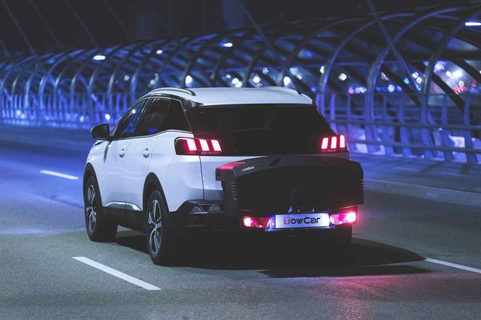 Towbox EVO klassiek grijs - bagagebox voor montage op de trekhaak