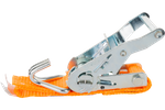 UNITRAILER 4m/25mm/1t oranje transportband met spaninrichting