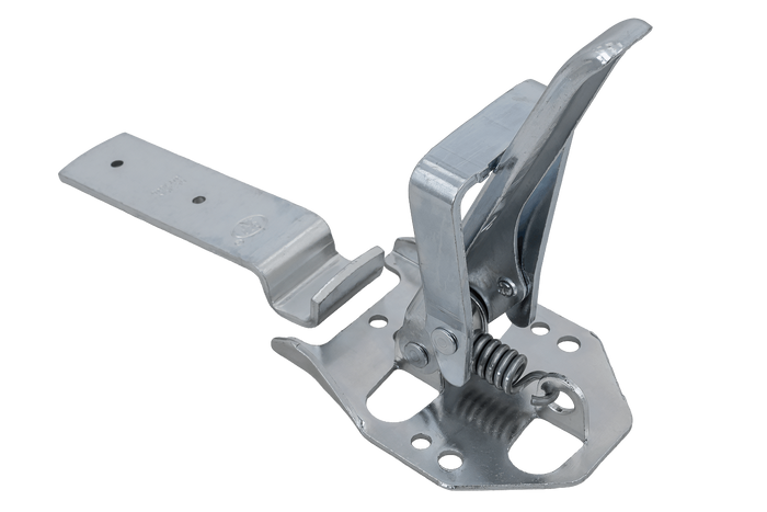 Zijkoppeling met STEELPRESS ZB-04+Z-01A bevestiging voor volledige afsluiting van de aanhangwagenzijde