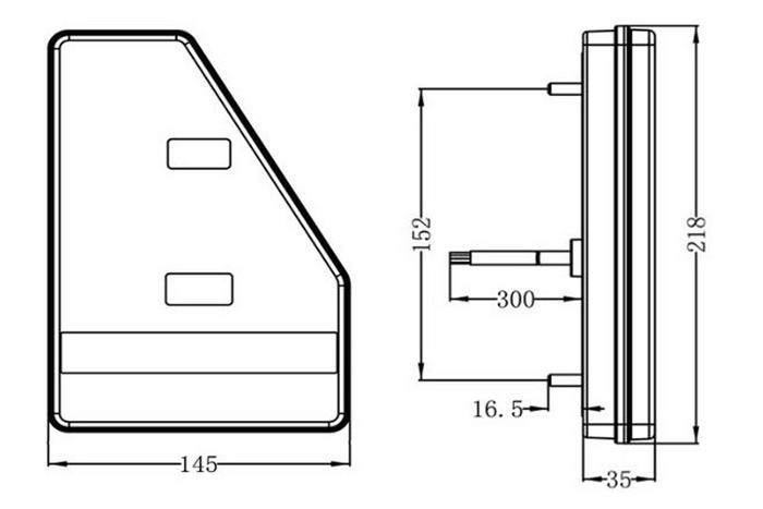 TruckLED L1908 LED achterlicht 6 functies rechts