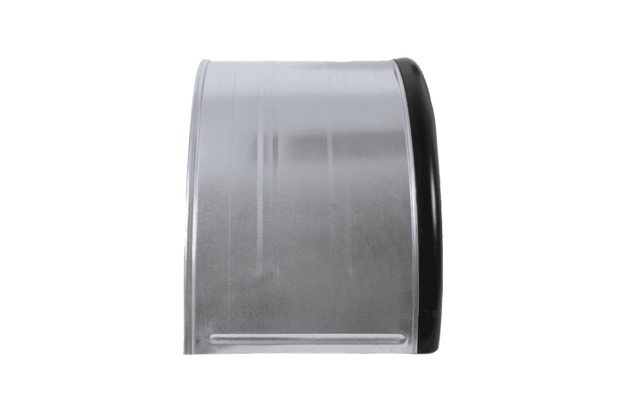 Dubbel spatbord voor aanhanger 16-17,5" DOMAR DK7135 wielkast 1000/450mm metaal met rubberen rand