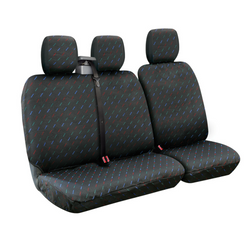 Set autostoelhoezen LAMPA Dido-2, grijs, voor bussen en bestelwagens.