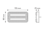 TT Technology TT.12024 LED achterlichten 3 functies links + rechts, met magneet