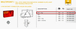 ASPÖCK Multipoint I achterlicht, 6 functies, links