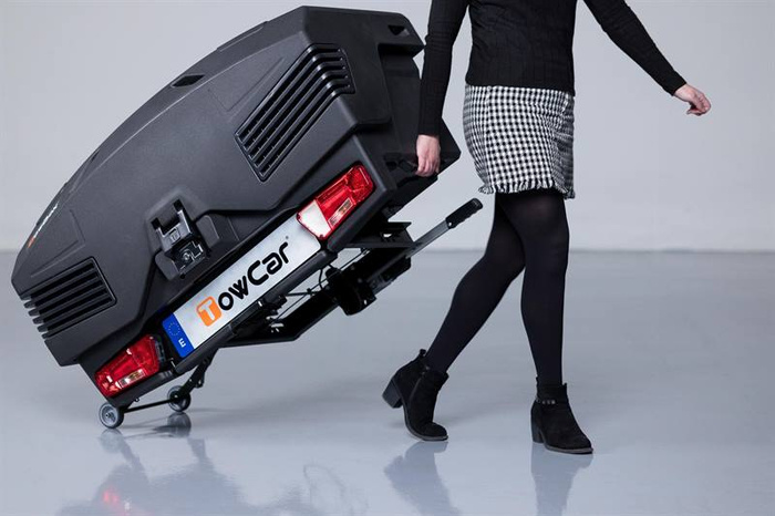 Towbox EVO urban black - bagagerek voor op de trekhaak
