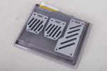 OUTLET Aluminium pedaalcovers met antislip rubber RACE2 PILOT
