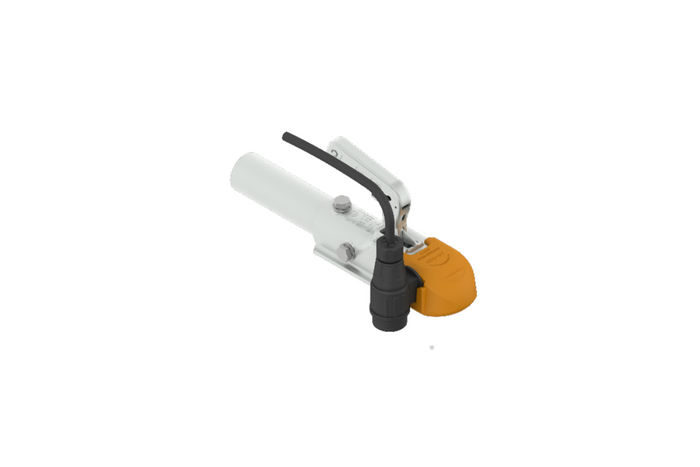 Veiligheidsafdekking voor de STEELPRESS SDP-01 Soft Dock kogelkoppeling met ruimte voor de stekker.