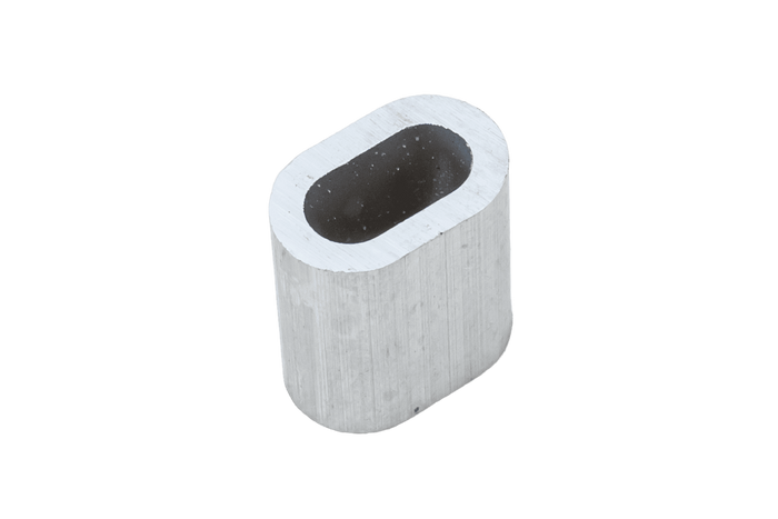 Aluminium connector voor touwen DROMET ZLA.6 bus voor 6mm touwen