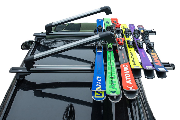 Inter Pack Frostline 6 - uitschuifbare aluminium houder voor 6 paar ski's of 4 snowboards