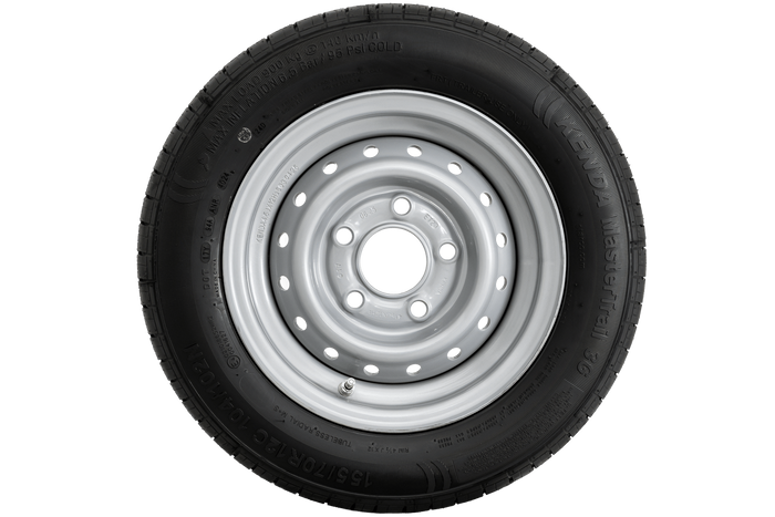 Verstevigd wiel voor aanhanger KENDA BAND 155/70 R12C 104/102N KENDA VELG 4.5Jx12"H2 5x112 ET 20