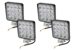 Set van vier LED-werklampen met reflector HERMON EL042 16xLED 3840lm