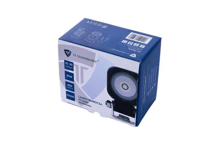 TT TECHNOLOGY LED werklamp reflector TT.13331 1xLED 800lm vierkant
