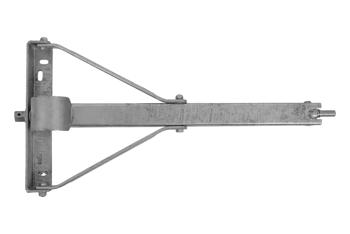 KNOTT 6X1197.007 uitschuifbare hoeksteunstabilisator voor aanhanger 1100 kg 498 mm