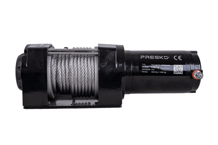 Elektrische lier voor aanhanger PRESKO T-REX 3.0 12V 1360kg met 11m stalen kabel