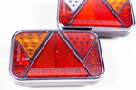 Set: LED-achterlichten Fristom FT-270, LED-markeringslampen Horpol LD 726 met 7 m kabelboom 7-polig