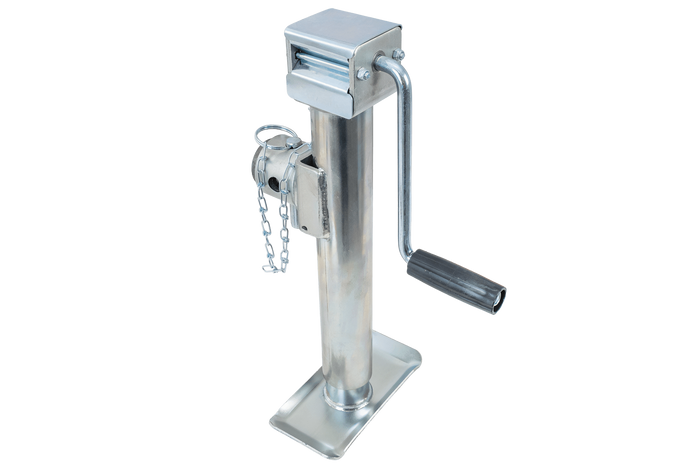 Uitschuifbare steun met UNITRAILER TJ5001+TJ5002A adapter voor 1300 kg vlakke aanhanger 364-614 mm