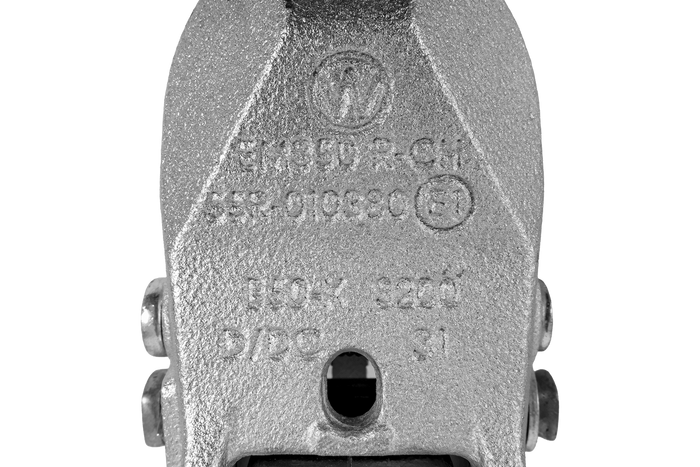 WINTERHOFF WW 350-RCH-1616 kogelkoppeling voor aanhanger van 3500 kg met dissel van 60 mm buis, gietijzer