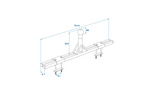 ProPlus 330238 fietsendrageradapter voor trekhaak met een dissel van 760 mm.