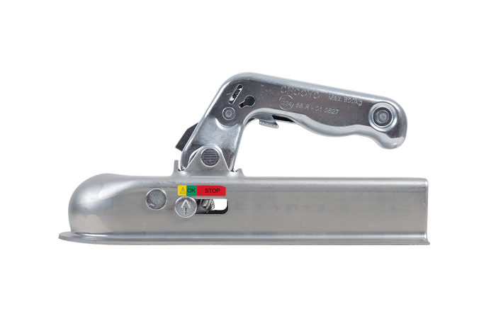 CHOOYO JD.00.53.001 kogelkoppeling voor een aanhanger van 800 kg met een vierkante dissel van 50 mm.