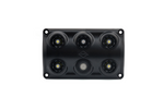 HORPOL LWD2157/CZ LED 900lm zwarte interieur autolamp met schakelaar en rode diode