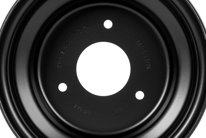 UNITRAILER stalen velg zwart 4.5ATx7" 3x90 ET:-1.8