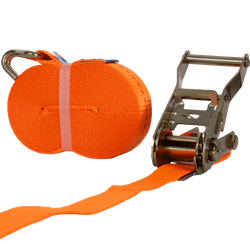 UNITRAILER 10m/25mm/1t oranje transportband met spaninrichting