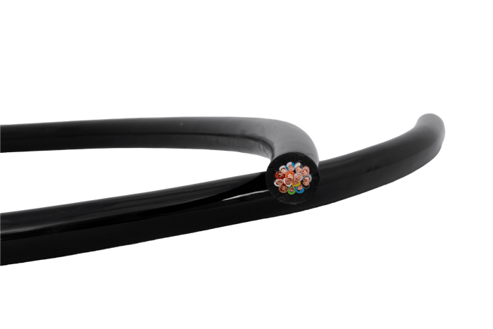 HYBSZ QLY-S 12x0,75+3x1 vijftien-aderige elektrische kabel - 1m