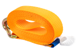 Set van vier KAMAR 3m/25mm/0.8t oranje transportbanden met spaninrichting