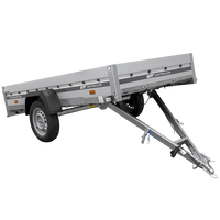 Aanhangwagen met aluminium zijwanden 264x125 Unitrailer Garden 264 KIPP ALU